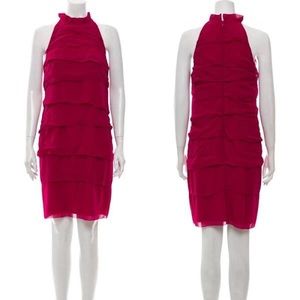 AMAZING VINCE FUSHCIA LAYERED DRESS